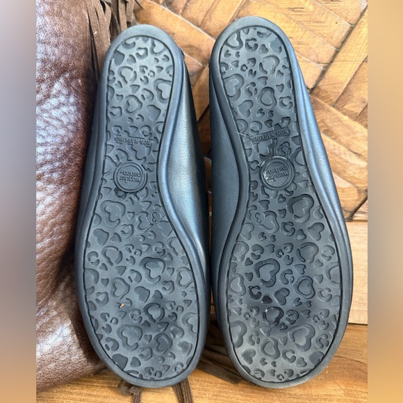 EUC Wonder Nation Black Ballet Flat Dress Shoes Size 3 - Picture 5 of 8